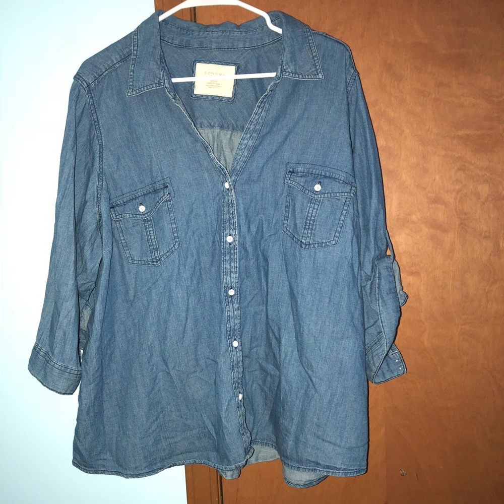 Jean Button Down Shirt
